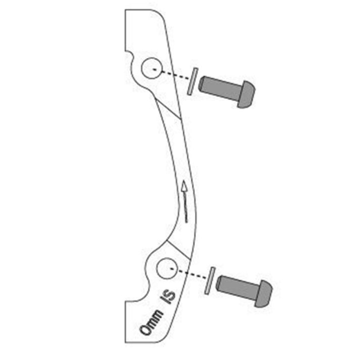 SRAM IS Bracket - 0 IS (Front 160 / Rear 140) main product photo